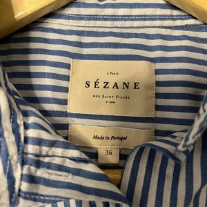Sezane poplin button down.